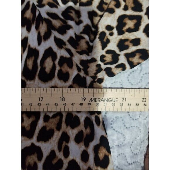 Chicos Animal Print Tunic Top 3/4 Sleeve. Size 2 - Picture 5 of 6